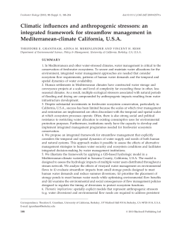 Climatic influences and anthropogenic stressors: an