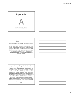 Rope trails