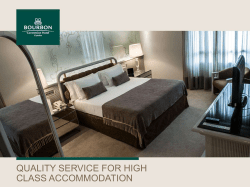 quality service for high class accommodation