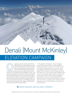Denali (Mount McKinley) Elevation Campaign