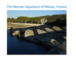 The Roman Aqueduct of N&icirc;mes, France