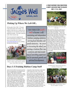 Haiti 2 - Frontier Camp
