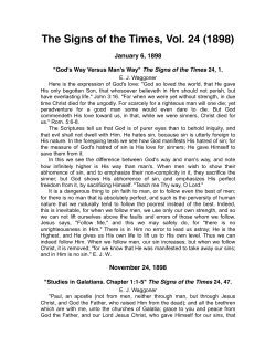The Signs of the Times, Vol. 24 (1898)