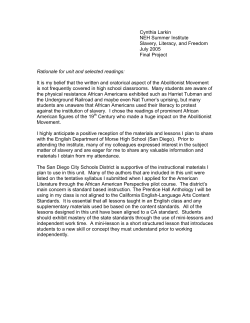 Rhetoric in Abolitionist Writing and Oratory