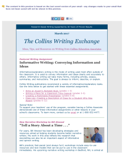 Those Awful Apostrophes, Finding Time for Writing, the Mighty Ten