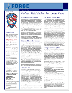 Hurlburt Field Civilian Personnel News