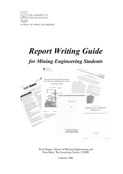 Report Writing Guide - UNSW Learning Centre