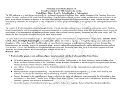 Mississippi Social Studies Framework Narrative Summary for Fifth