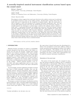 A neurally-inspired musical instrument classification system based