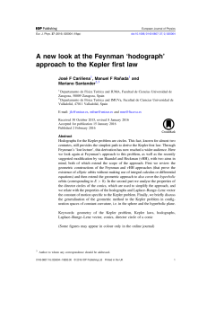 A new look at the Feynman `hodograph` approach to the Kepler first