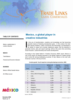 Mexico, a global player in creative industries
