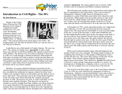 Introduction to Civil Rights