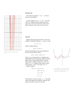 Rolle`s Theorem