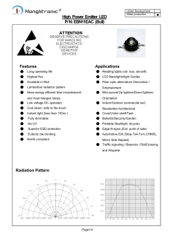 High Power Emitter LED P/ N: EBN11EAC (Bull)
