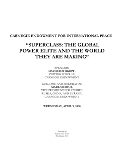 superclass: the global power elite and the world they are making