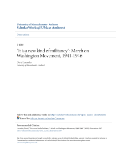 March on Washington Movement, 1941-1946