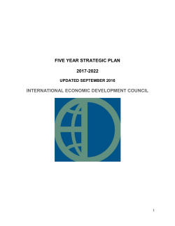 FIVE YEAR STRATEGIC PLAN 2017