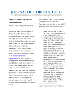 Kerouac in Florida - Journal of Florida Studies