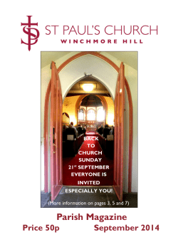 September 2014 - St Paul`s Winchmore Hill