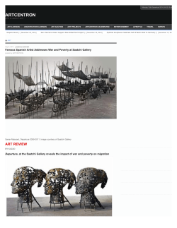 Famous Spanish Artist Addresses War and Poverty