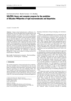 SOLPRO: theory and computer program for the prediction of