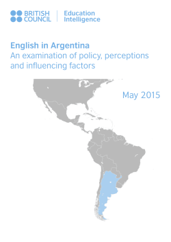 English in Argentina - Education Intelligence | British Council