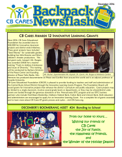 DECEMBER`S BOOMERANG ASSET #24 Bonding to