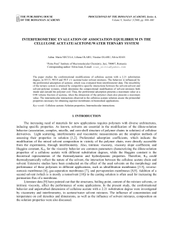 interferometric evaluation of association equilibrium in the cellulose