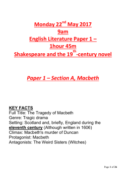 MACBETH Revision Guide