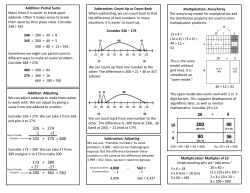 Grade 4 strategies brochure - Charles County Public Schools