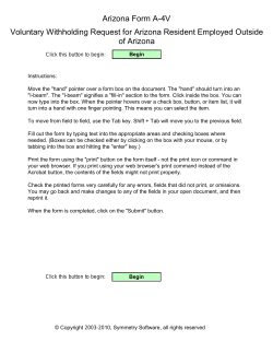 Arizona Form A-4V - Symmetry Payroll Forms