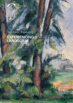 experiencing landscape - Courtauld Institute of Art