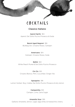 cocktails - Joe`s Bar