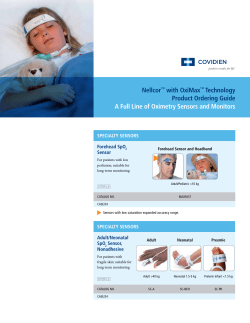 Nellcor&trade; with OxiMax&trade; Technology Product Ordering Guide A Full