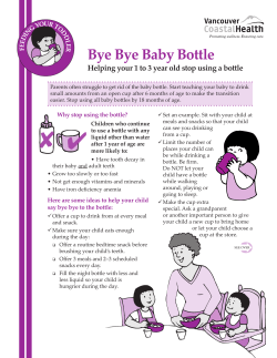 Bye Bye Baby Bottle - Vancouver Coastal Health