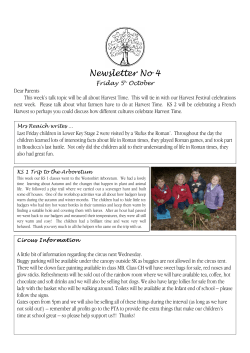 Newsletter No 4 - Saltford C of E Primary School