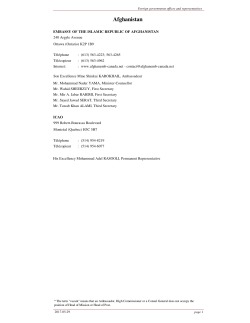 Foreign governments offices and representatives