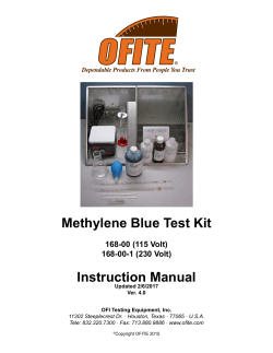 Methylene Blue Test Kit - OFI Testing Equipment, Inc.