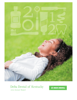 2012 Annual Report - Delta Dental of Kentucky