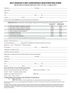 Print Registration Form - Denver X