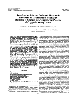 Long-Lasting Effect of Prolonged Hypoxemia after Birth on