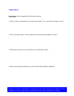 Blizzards learning assessment package.