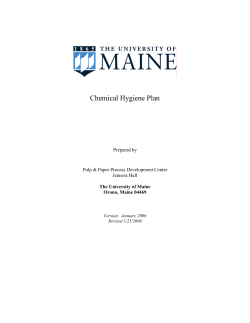 Chemical Hygiene Plan