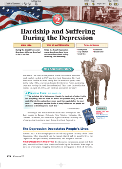 Hardship and Suffering During the Depression
