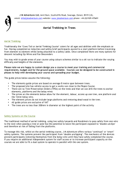 Areal Trekking in Trees Brochure (PDF 650Kb)