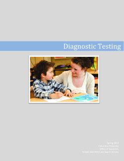 Diagnostic Testing - Office of Work/Life