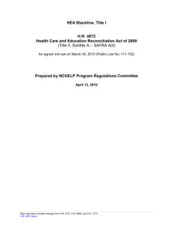 Higher Education Act - American Student Assistance