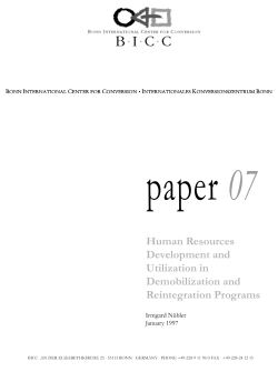Human Resources Development and Utilization