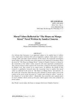 Moral Values Reflected in &ldquo;The House on Mango