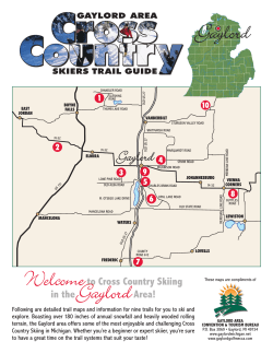 XCountry Ski Map